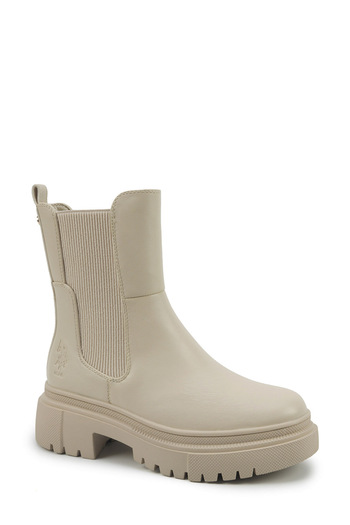 U.S. Polo Assn. WELL 5PR Bej Kadın Chelsea Bot
