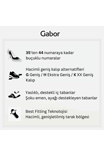 GABOR Geniş (G) Kalıp Best Fitting Kadın Topuklu Bot 71.874