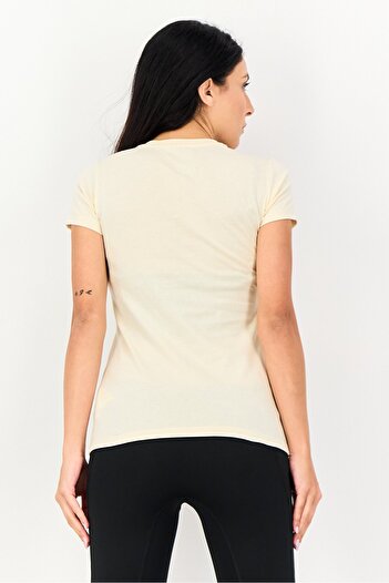 New Balance Women Sportswear Fit Short Sleeve Outdoor Top, Beige