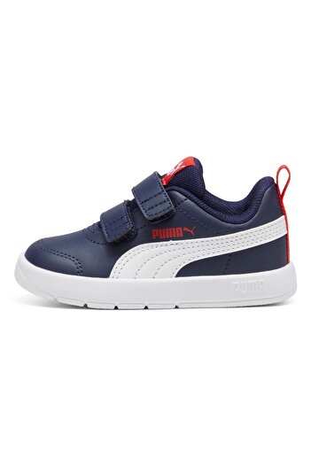 Puma Courtflex V3 V Shoes - Navy/White