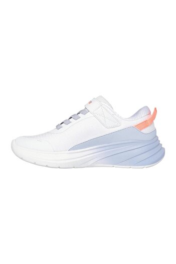SKECHERS Wave 92 Velcro Closure Sneakers - White/Peach