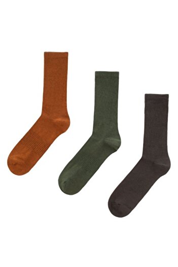 SHOPIENS Men's Socks, Fancy, Ribbed, Set of 3 Pairs, Multicolor, Size 41-46, MYONNA IT & E- COMMERCE ®