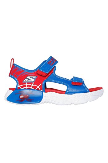 SKECHERS Creature-Splash Bugtacular Adaptive Closure Sandals - Blue & Red