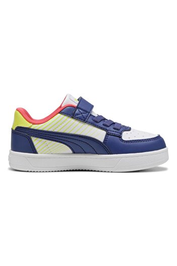 Puma Caven 2.0 Poised 2 Race Sneakers - White/Blue Crystal/Lemon Sherbert
