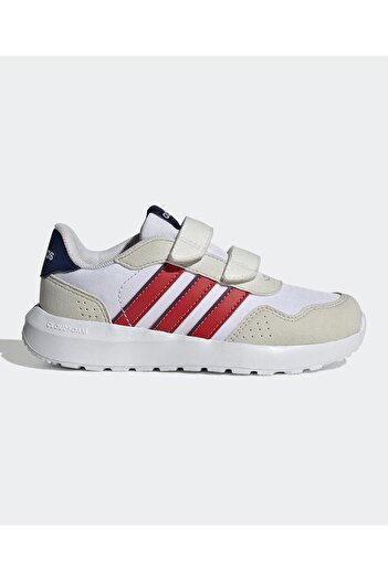 adidas Run 60s Hook-and-Loop Closure Shoes - White & Grey