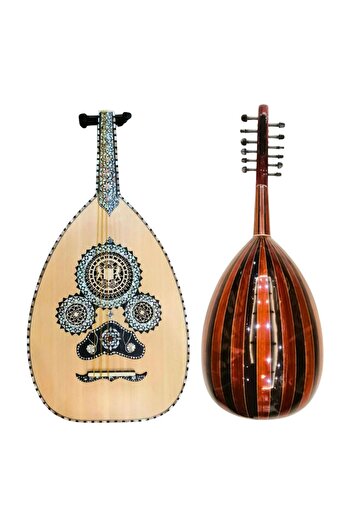 KARAZ MUSIC Lux Ashraf Hassan International Oud, Spruce face, mother-of-pearl back, ebony fingerboard, Aurora strings