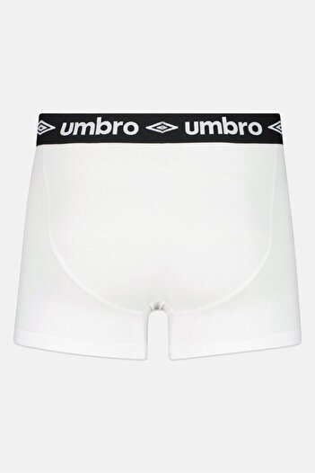 UMBRO Men 3Pcs Brand Logo Boxer Briefs, White