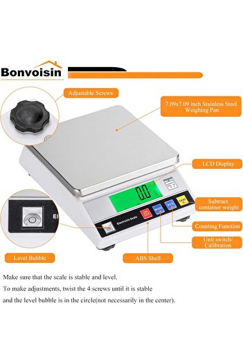 bonvos Bonvoisin Lab Scale 10kgx0.1g Counting Scale Digital