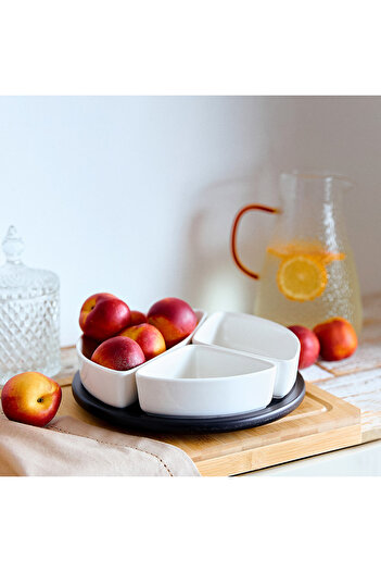 Other Platter | FELKO | with white bowls | 24 cm | 850788