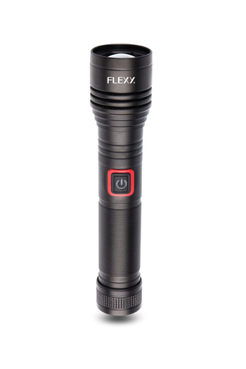 flexy 20W Rechargeable Laser LED Flashlight, Zoomable, 2000 Lumens, 5000mAh, 600m Range, 3 Modes