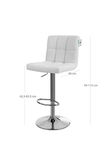 Generic Modern White Bar Stool – 1 Piece