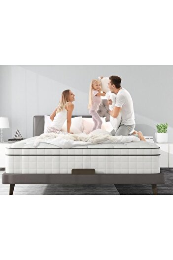 the home mart Home Mart Super King Size 20 cm Hybrid Pocket Spring Mattress with Gel Cooling Memory Foam & Orthope