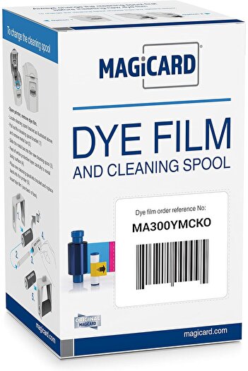 Fipka Bodno Magicard MA300YMCKO Color Ribbon - YMCKO - 300 Prints with Software Demo