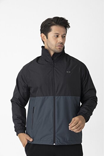 Crozwise Men's Raincoat Anthracite Men's Raincoat Windbreaker Raincoat Men's 5038-06