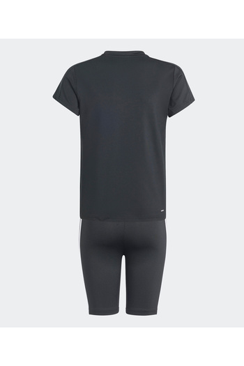 adidas Junior Train Essentials T-Shirts And Shorts Set - Black
