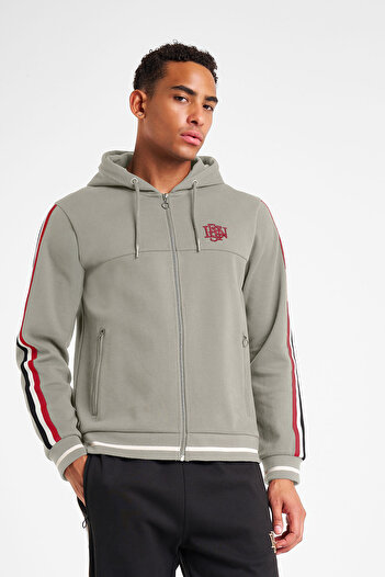 Lescon Men's Zippered Hooded Sweatshirt 25N-1130