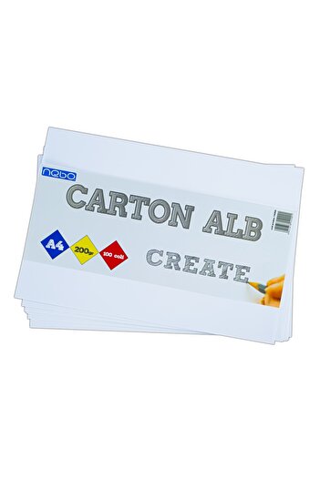 NEBO White Cardboard A4, 200g, 100 sheets/set -