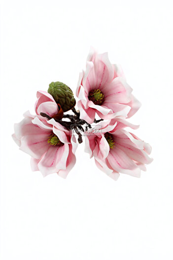 Yapay Çiçek Deposu Artificial Luxury Eva Magnolia Bouquet 30 cm Pink