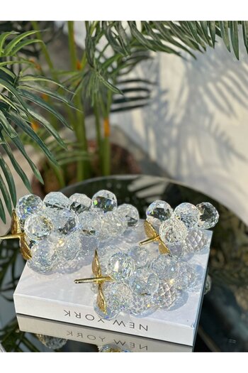 ECASATAL Set of 3 crystal grapes