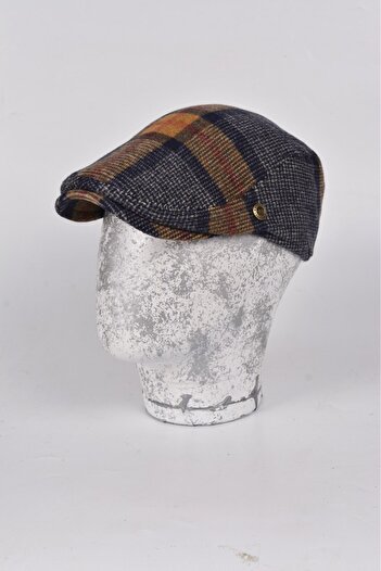 mercantoptan Winter Lumberjack Luxury Wool London Model British Men's Cap Hat