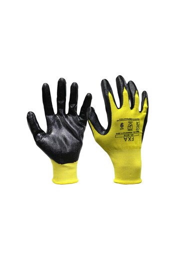 Other Work gloves size 10 nitrile coating yellow Prevents oil from penetrating the glove Breathable top