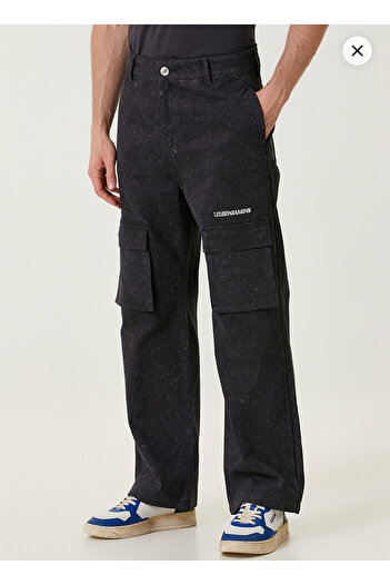 LES BENJAMINS Anthracite Logo Pants