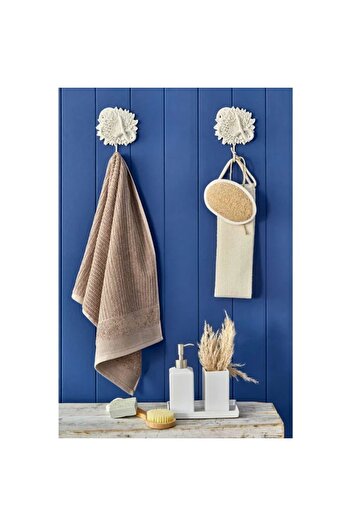 Nautica Bath towel, Stripe, 100% cotton, 570 g/m2, 70 x 140 cm, light brown