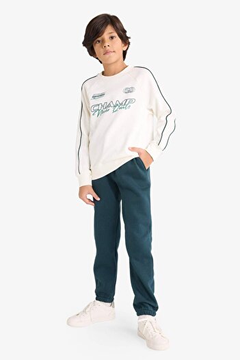 DeFacto Boy's 2-Piece Set Printed Sweatshirt Sweatpants G3661A825Au