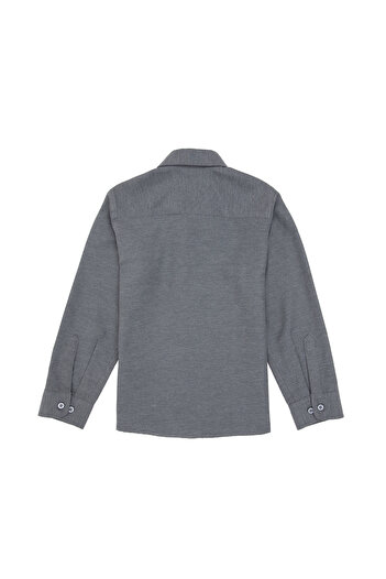 U.S. Polo Assn. Erkek Çocuk Antrasit Uzun Kollu Basic Gömlek 50316801-VR006