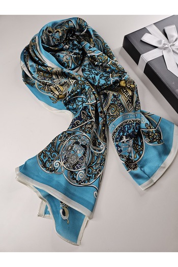 sem oyuncak Luxury Voile Silk Shawl Hijab Foulard Scarf Shawl Ethnic H Pattern 70 X 180 cm