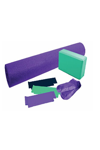 Generic High Quality Yoga Mat with Blocks and Sock Pilates Set