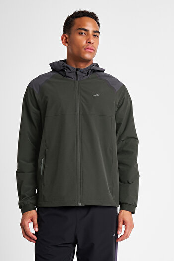 Lescon Men's Zippered Hooded Sweatshirt 25N-1148