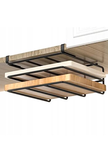 Other STAND SHELF FOR CUTTING BOARDS HANGING METAL BLACK FOR KITCHEN