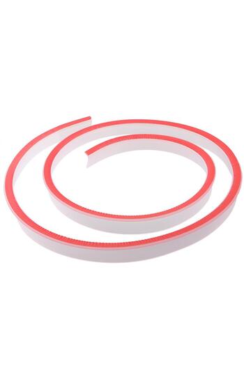 esimplu Self-adhesive, flexible shower threshold for shower cabins, mold resistant, white, 2 m, 90° model