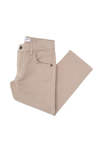 U.S. Polo Assn. Boy's Dark Beige Canvas Trousers 50317206-Vr088