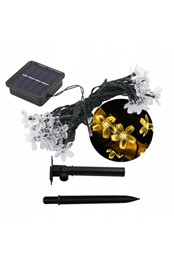 Other SOLAR Garden Lamps SET 5 meters 20 LED Flowers WARM WHITE Decorative
