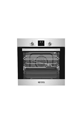 General Supreme Built-in Gas Oven, 60CM, 67L, Turbo fan, Stainless Steel, Turkey