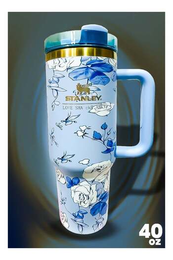 Stanley 40oz Tumbler Stainless Steel Travel Mug with Reusable Straw BPA Free Sustainable and Dishwas