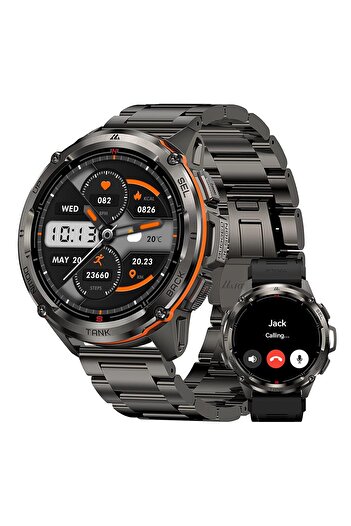 Kospet Tank T3 Ultra GPS Smart Watch for Men-Pressure/Altitude/Compass, Extra-Large Battery, Stainle