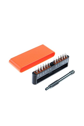 AIX Precision screwdriver set, made of chrome-vanadium, 24 screwdriver bits