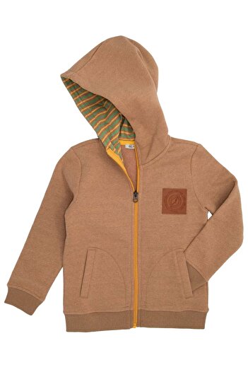 Ozmoz By Mukadder Özden Reborn Boys' Hooded Hoodie Jacket Terosso (Dark Cream)