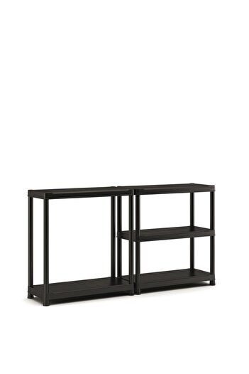 Keter Plastic shelf Keter, for storage, 5 shelves, 182 x 90 x 40 cm, 55 kg/shelf, gray