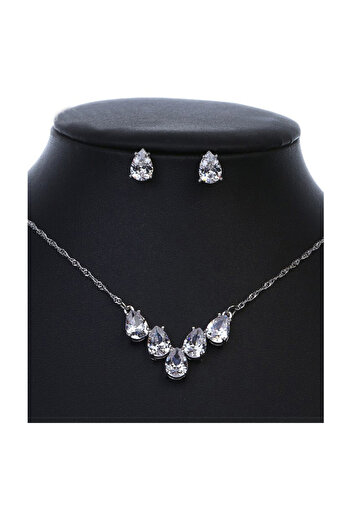 OEM Set bijuterii mireasa Zirconia Tears
