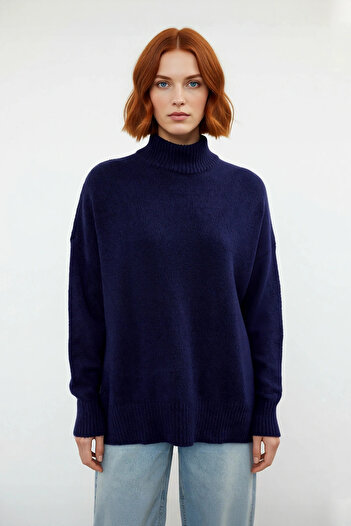 PayBuy Puloverul lung de tricotat pentru femei, oversize, cu mâneci joase, cu guler ridicat, oferă o eleganță de zi cu zi, modernă, confortabilă, de iarnă