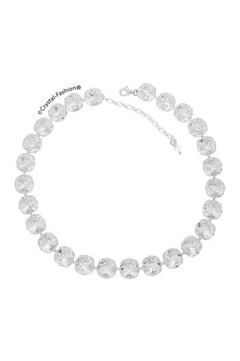Crystal-Fashion® Colier Choker Cristale Patrate Cushion