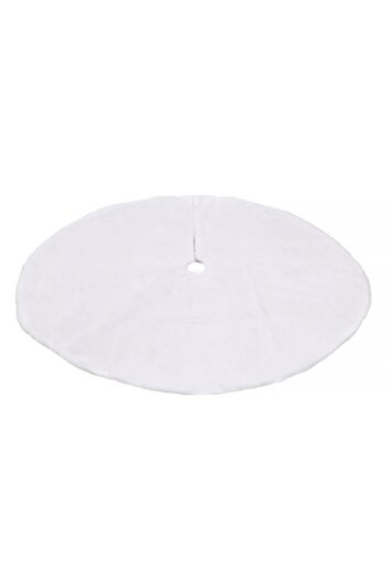 OEM Decorative Skirt for Christmas Tree, 90 cm diameter, artificial fur, White