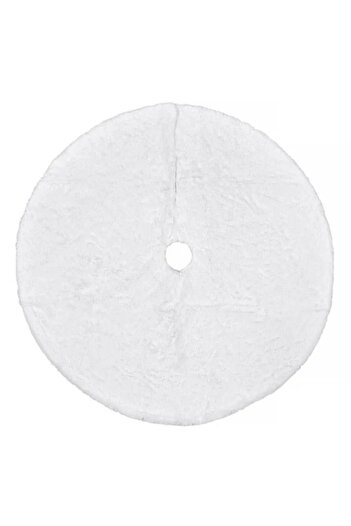 OEM Christmas decorative skirt, 90 cm diameter, white fur imitation