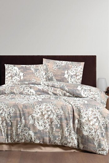 Çeyiz Diyarı Rina 6 Piece Comforter Dowry Set Coffee