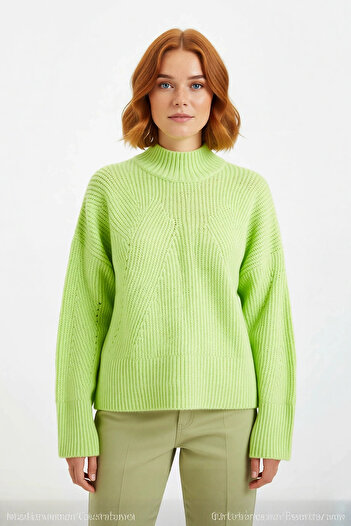 PayBuy Pulover de damă, gri, oversize, cu guler înalt, din acril, țesut din Sizilie, cu mânecă lungă, tricot de bază, de calitate, elegant