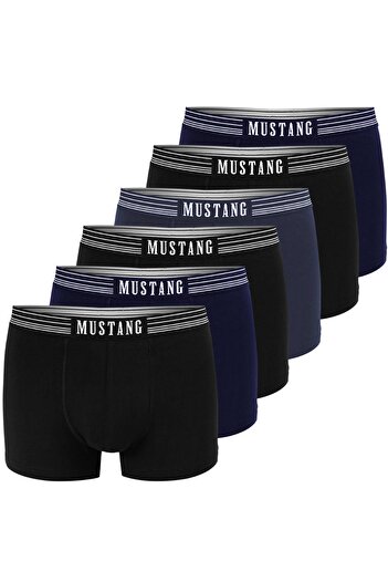 Mustang Men's Cotton Boxer Shorts 6-Pack